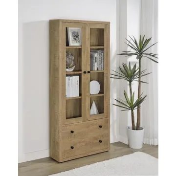 Elegant Glass Door Tall Cabinet for Stylish Storage Solutions