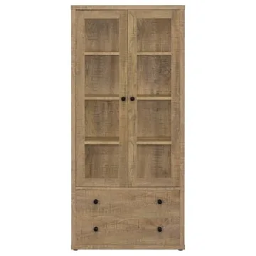 Elegant Glass Door Tall Cabinet for Stylish Storage Solutions