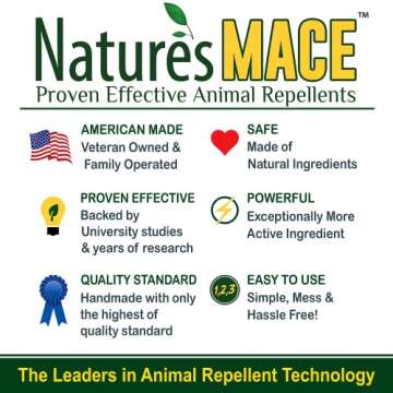 Nature’s Mace Mole & Vole MACE, Mole and Vole Repellent 1 Gallon Castor Oil Concentrate, Outdoor Lawn Garden Mole Control, Mole Remover, Vole Repellent Outdoor, Castor Oil for Moles, Pet & Plant Safe