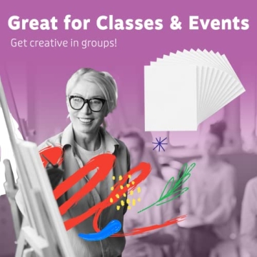 Artlicious Canvases 12 Pack - 6x6 Inch Art Panels