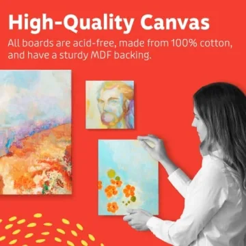 Artlicious Canvases 12 Pack - 6x6 Inch Art Panels