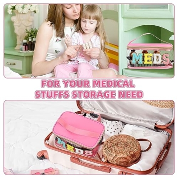 Chic Chenille Clear Medicine Bag for Stylish Travel