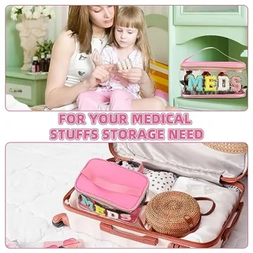 Chic Chenille Clear Medicine Bag for Stylish Travel