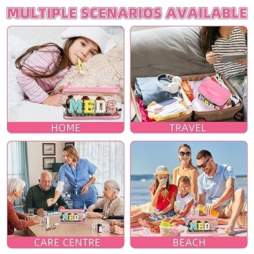 Chic Chenille Clear Medicine Bag for Stylish Travel