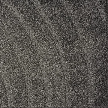 Luxe Weavers Modern Geometric Wave Anthracite Area Rug 9x12