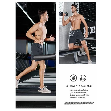 Buy NORTHYARD Men's 5'' Running Shorts Lightweight and Stylish