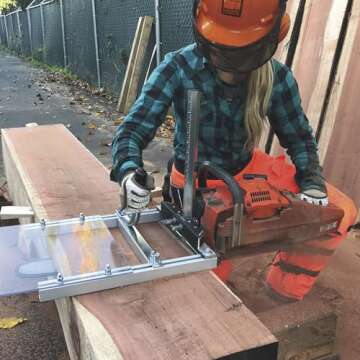 Granberg Chainsaw Alaskan Small Log Mill, G777- Portable Sawmill Timber Attachment Machine Tool - Wood Case Cutting Holder Equipment Guide Kit - Bars with 16-20 Inch - Lumber Milling Wedge Tools