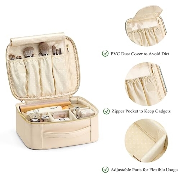 Vlando Toiletry Makeup Bag Large Multi-Compartment Organizer