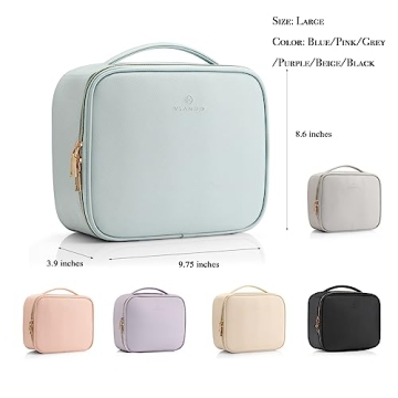 Vlando Toiletry Makeup Bag Large Multi-Compartment Organizer