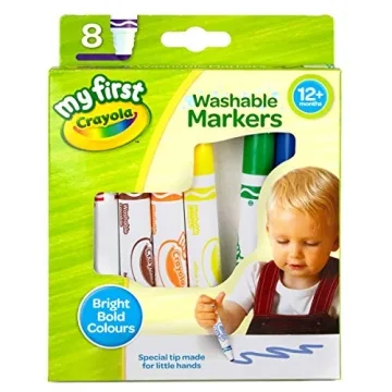 CRAYOLA MyFirst Washable Markers for Toddlers - 8 Colors