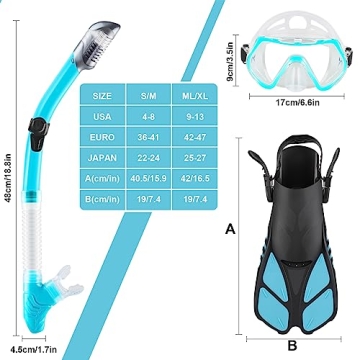 ZEEPORTE Snorkel Set for All-Age Adventures by Zeeporte