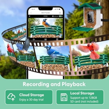 Solar Powered Smart Bird Feeder with AI Camera