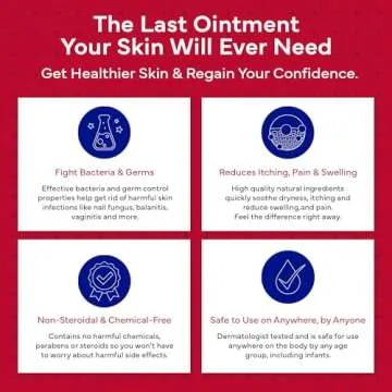 emuaid EMUAIDMAX Ointment for Itchy Skin, Maximum Strength Treatment for Athlete's Foot, Psoriasis, Jock Itch, Rash, Eczema, Cold Sores, Blisters, and Yeast Infection, 2oz