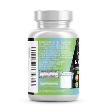 Clean Nutraceuticals GABA 750mg 5 HTP 200mg L Tryptophan 500mg L Theanine 200mg Ashwagandha SAM-e L-Glycine - Mood Support Vitamins for Women and Men with L-Tyrosine - Count