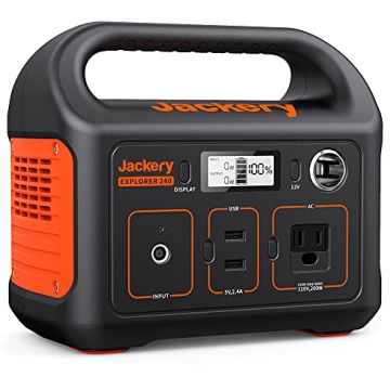 Jackery Portable Power Station Explorer 240, 240Wh Backup Lithium Battery, 110V/200W Pure Sine Wave ...