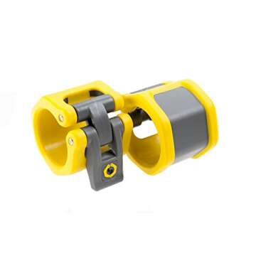 Lock-Jaw HEX 50mm / 2" Olympic Barbell Collar - Quick Release Barbell Clamp (Yellow)