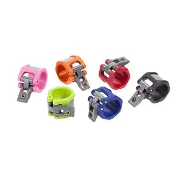 Lock-Jaw HEX 50mm / 2" Olympic Barbell Collar - Quick Release Barbell Clamp (Yellow)