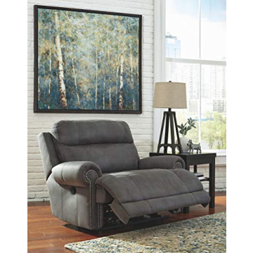 Extra Wide Reclining Loveseat in Gray | Comfort Redefined