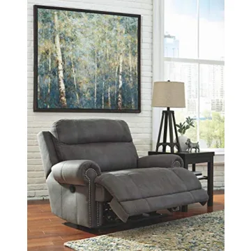 Extra Wide Reclining Loveseat in Gray | Comfort Redefined
