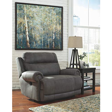 Extra Wide Reclining Loveseat in Gray | Comfort Redefined