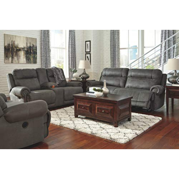 Extra Wide Reclining Loveseat in Gray | Comfort Redefined