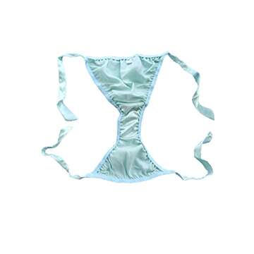 Qianya Womens String Bikini Panties 100% Pure Silk 6 Pairs in One Economic Pack One Size