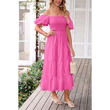 Stylish PRETTYGARDEN Women's Summer Midi Dress
