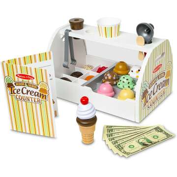 Melissa & Doug Ice Cream Counter Set for Kids