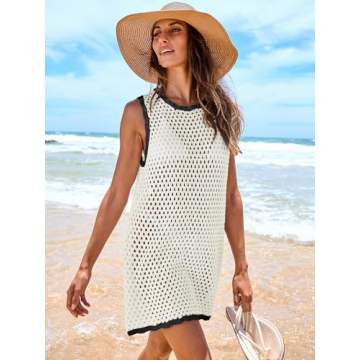 Stylish ANRABESS Womens Summer Swimwear Cover Up Dress