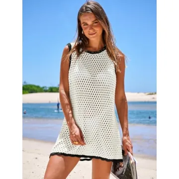 Stylish ANRABESS Womens Summer Swimwear Cover Up Dress