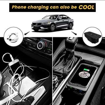 Volvo Wireless Phone Charger 2017-2023 Car Accessory