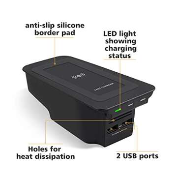 Volvo Wireless Phone Charger 2017-2023 Car Accessory