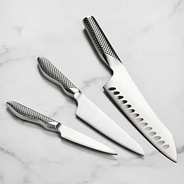 Premium Global Knife Set – Chef’s, Prep & Paring Knives