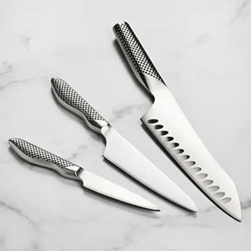 Premium Global Knife Set – Chef’s, Prep & Paring Knives