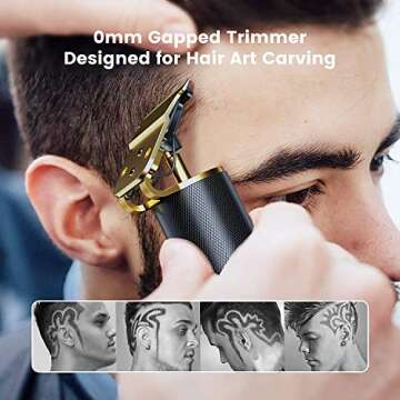 Frascio Professional Hair Clippers Zero Gapped Cordless Hair Trimmer Professional Haircut & Grooming...