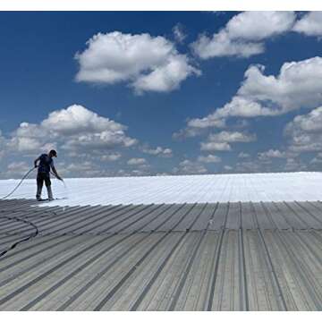 AMES RESEARCH LABORATORIES MSS1 Maximum Stretch Roof Coating, 1 Gallon, White