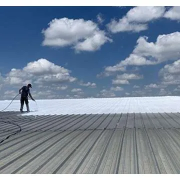 AMES RESEARCH LABORATORIES MSS1 Maximum Stretch Roof Coating, 1 Gallon, White