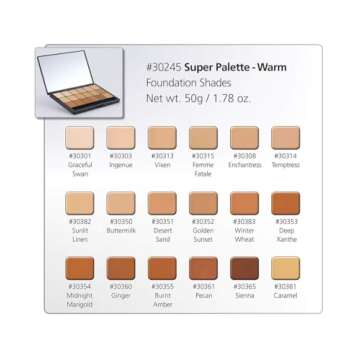 Graftobian Glamour Crème Ultra HD Foundation Super Palettes - Foundation Palette, Contour Makeup, F...