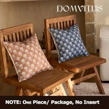 DOMVITUS 18x18 Floral Pillow Covers - Stylish Home Decor