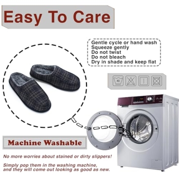 Cosyone1997 Men's Non-Slip House Slippers