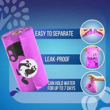 Pet N Pet Lavender Scented Dog Poop Bags - Eco-Friendly & Durable