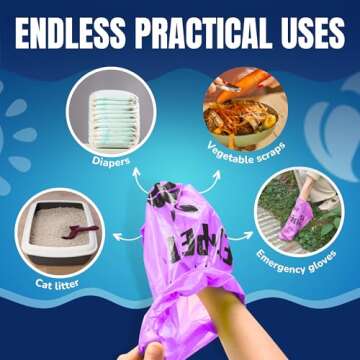 Pet N Pet Lavender Scented Dog Poop Bags - Eco-Friendly & Durable