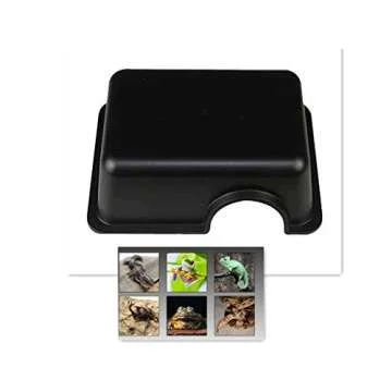 Hypeety Reptile Hide Box, Small Animal Hideaway, Hides with Texture Help Peeling, for Snakes, Lizards, Leopard Gecko (M)