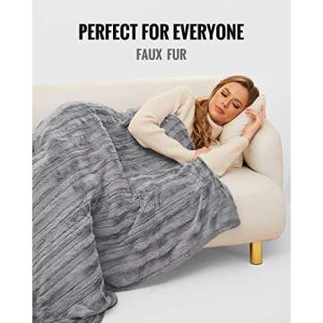 Luxurious Electric Heated Throw Blanket - Cozy and Safe