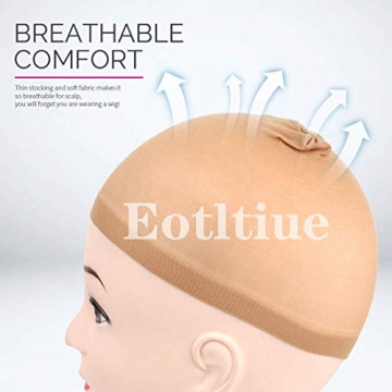 Eotltiue 6 Pieces Nude Wig Caps for Women – Comfortable & Stylish
