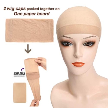 Eotltiue 6 Pieces Nude Wig Caps for Women – Comfortable & Stylish