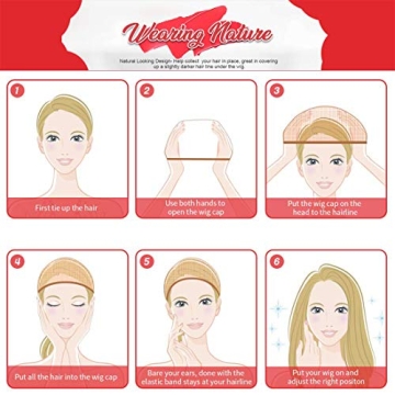 Eotltiue 6 Pieces Nude Wig Caps for Women – Comfortable & Stylish