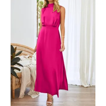 Stylish Satin Cocktail Dress for Weddings and Parties