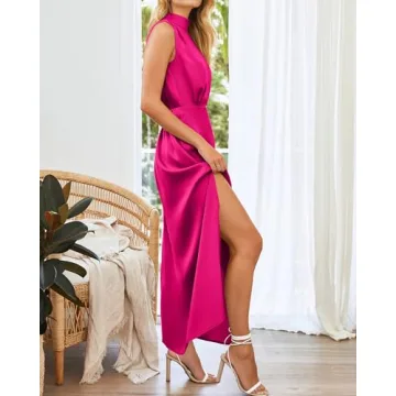 Stylish Satin Cocktail Dress for Weddings and Parties