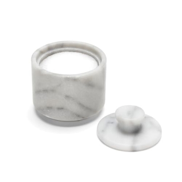 Fox Run Marble Salt Cellar, White 3" x 3"